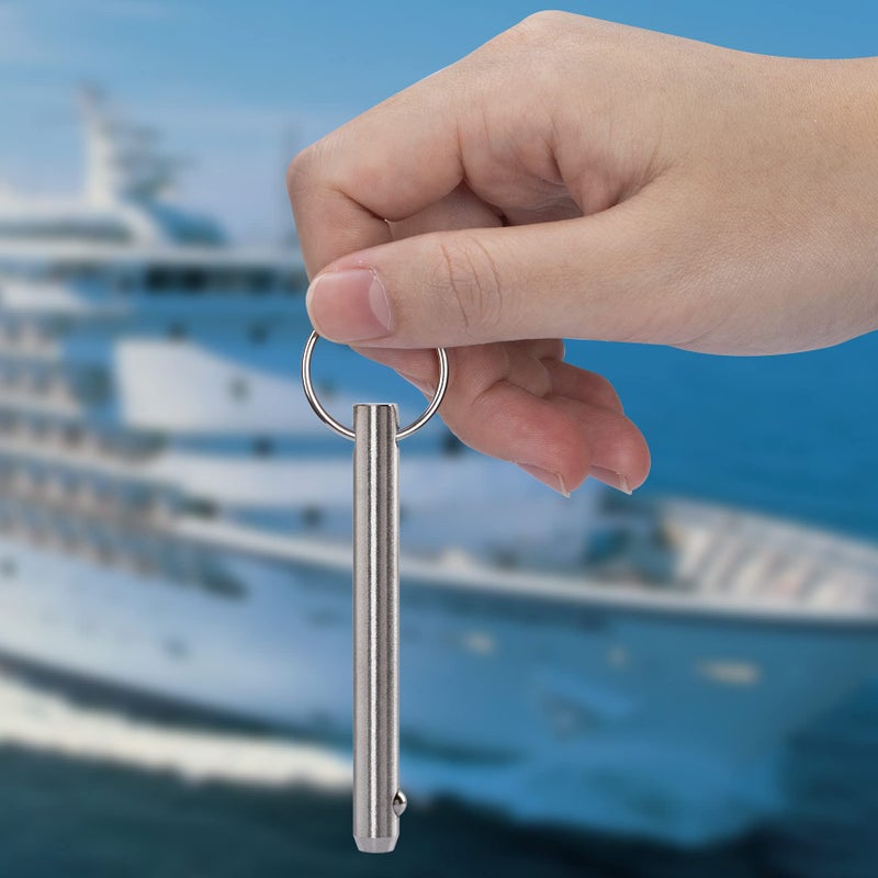 OIIKI 2 Pack Quick Release Pins, Fastener Diameter 5/16 inch(8mm) Usable Length: 2.42inch(61.5mm), Bimini Top Pin, Full 316 Stainless Steel Marine Hardware for Ship Outfitting/Shipbuilding - Image 5